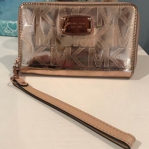 Michael Kors Rose Gold Wristlet